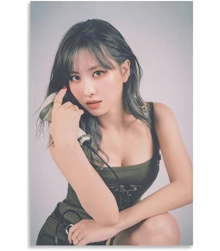 Amazon.co.jp: MOMO モモ TWICE トゥワイス部屋用キャンバスポスター
